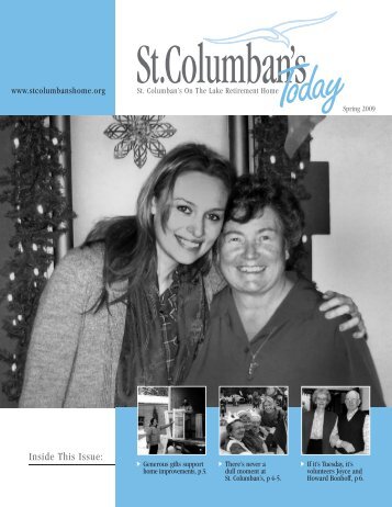 SC Newsletter-Spring 09 - St. Columban's on the Lake Retirement ...