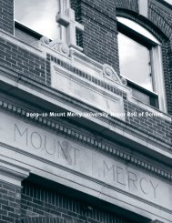 2009â10 Mount Mercy University Honor Roll of Donors