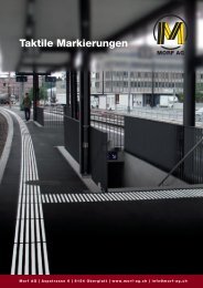 Taktile Markierungen (PDF 295KB) - Morf AG