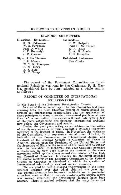 Reformed Presbyterian Minutes of Synod 1928 - Rparchives.org