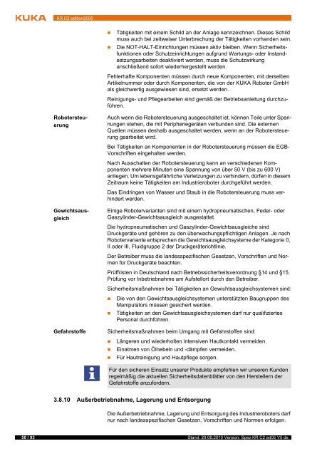 KR C2 edition2005 - KUKA Robotics