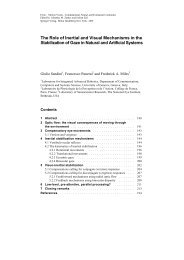 The Role of Inertial and Visual Mechanisms in the Stabilization of ...