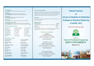 (NASOME-2012). - KIIT University