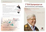 1st Ertl Symposium on Electrochemistry and Catalysis