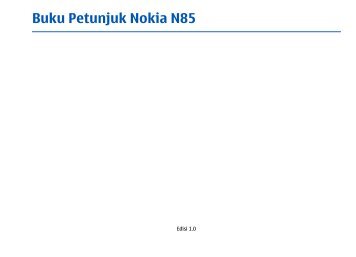 Buku Petunjuk Nokia N85