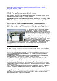 EMAS - The Eco-Management and Audit Scheme