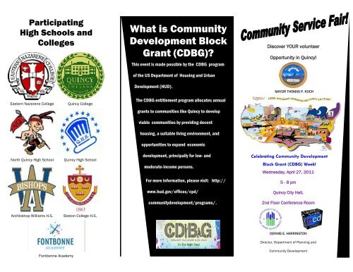 What is Community Development Block Grant ... - City of Quincy