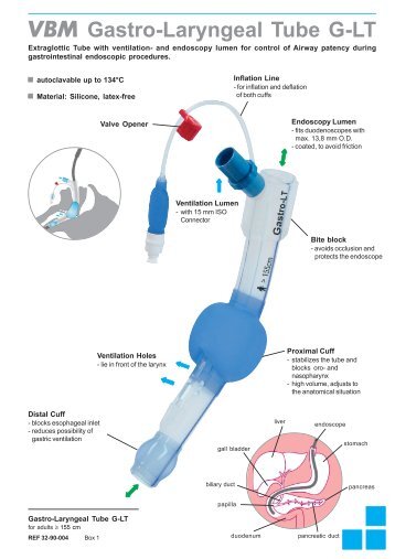 VBM Gastro-Laryngeal Tube G-LT - VBM Medizintechnik GmbH ...