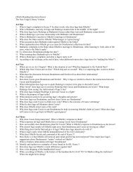 Othello Reading Questions (basic) The New Folger Library Version ...