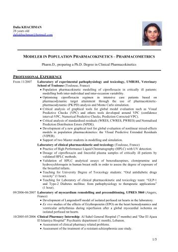 modeler in population pharmacokinetics/pharmacodynamics (pk/pd)