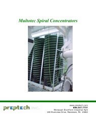 Multotec Spiral Concentrators--Coal - PrepTech