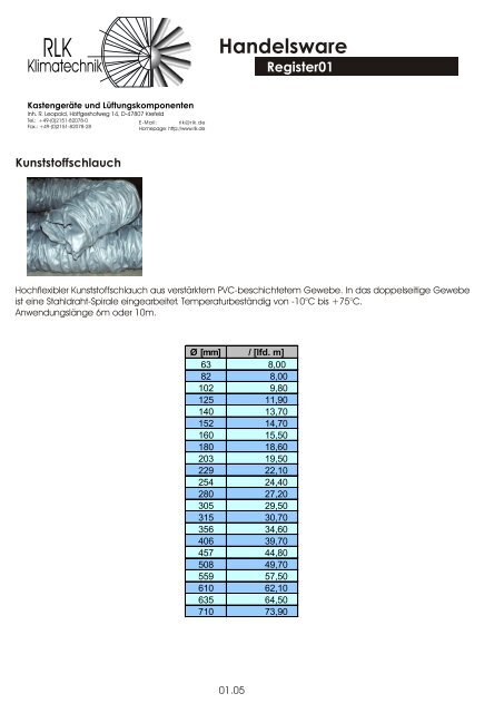 Handelsware - RLK - Klimatechnik