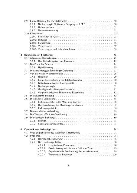 Skript zur Vorlesung [PDF; 40,0MB ;25.07.2005] - Institut fÃ¼r Physik