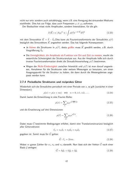 Skript zur Vorlesung [PDF; 40,0MB ;25.07.2005] - Institut fÃ¼r Physik