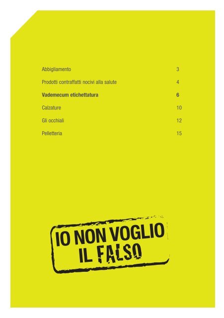 La contraffazione di abbigliamento e accessori - Ministero della Salute