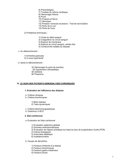 guide hemodialyse LR - Service de nÃ©phrologie dialyse