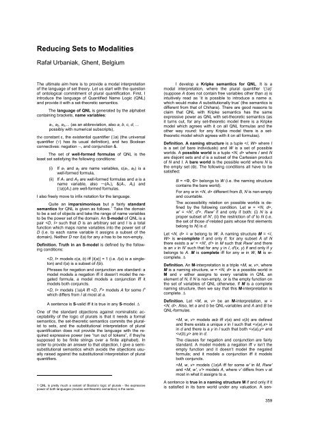 Reduction and Elimination in Philosophy and the Sciences