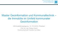 Master Geoinformation und Kommunaltechnik - GIS ...