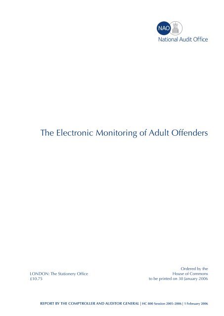 The Electronic Monitoring of Adult Offenders