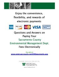 On-Line Payment FAQs - Environmental Management Department ...