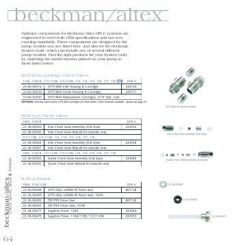 beckman/altex - Western Analytical