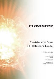 Clavister cOS Core 10.11.03 CLI Guide