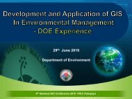 Development And Application Of GIS In Environmental Management