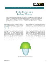 Bullet Impact on a Ballistic Helmet