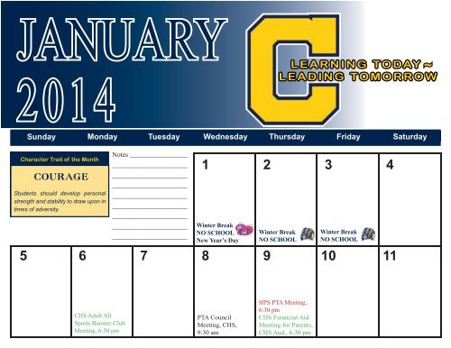 2013 District Activity Calendar - Copley-Fairlawn City Schools