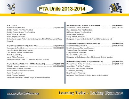 2013 District Activity Calendar - Copley-Fairlawn City Schools