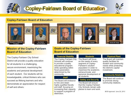 2013 District Activity Calendar - Copley-Fairlawn City Schools