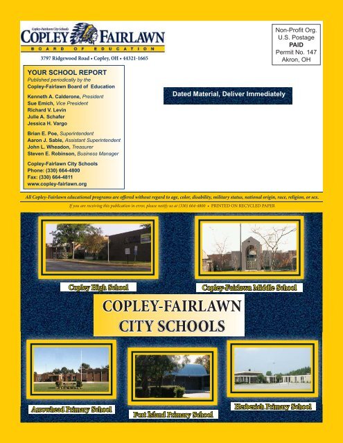 2013 District Activity Calendar - Copley-Fairlawn City Schools