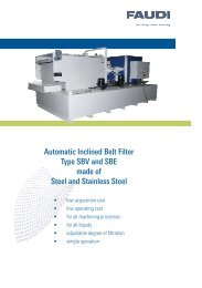Automatic Inclined Belt Filter Type SBV and SBE made of ... - Faudi