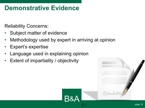 Expert Demonstrative Evidence - Bogoroch & Associates