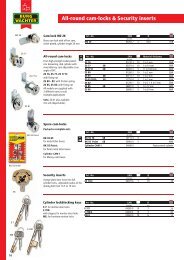 All-round cam-locks Security inserts & - Burg.sieper.com.au