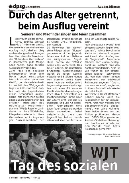 Idara Heft 13 - wbh.cdr - DPSG DiÃ¶zesanverband Augsburg