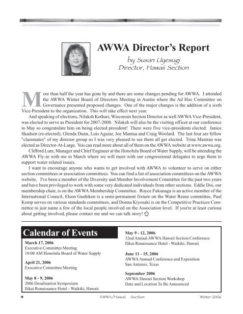2005 Winter Issue 2.45 MB - the American Water Works Association ...