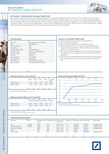 PDF Factsheet - ETFs - Deutsche Bank