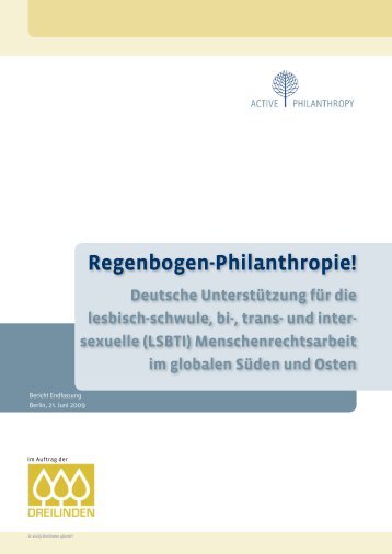 "Regenbogen-Philanthropie!" zur Gebersituation in ... - Dreilinden