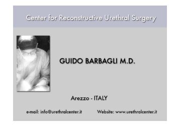 Uretra Bulbare - Uretroplastica con innesto ... - Urethral Center