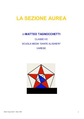 LA SEZIONE AUREA - dante alighieri'' - varese