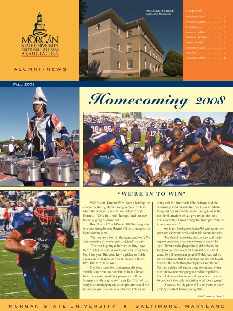 Homecoming 2008 - MSUNAA - Home Page - Morgan State University