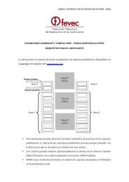 anexo. contrato de difusiÃ³n publicitaria - web condiciones ... - Fevec