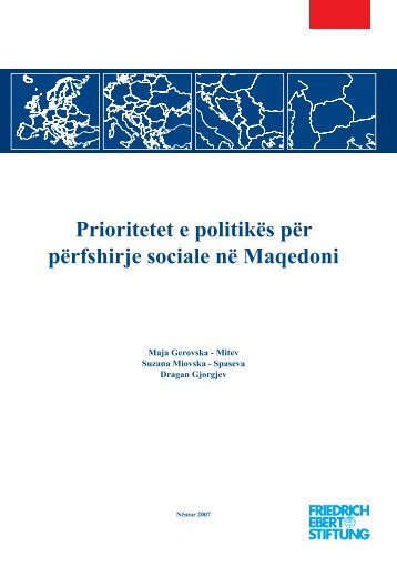 Prioritetet e politikÃ«s pÃ«r pÃ«rfshirje sociale nÃ« Maqedoni