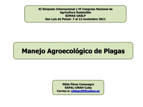 Nilda Perez C. Manejo Agroecologico de Plagas_SOMAS-2011