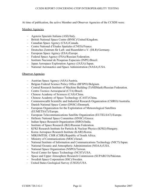 CCSDS File Delivery Protocol (CFDP)âPart 3: Interoperability ...