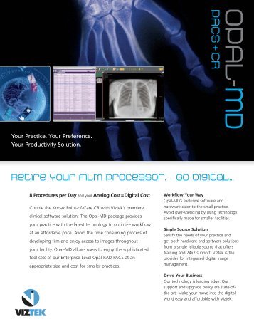 901940-Opal-MD 2 Sell Sheet.qxd - Viztek