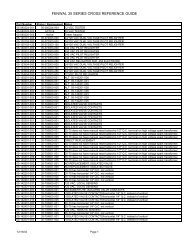 FENWAL 35 SERIES CROSS REFERENCE GUIDE