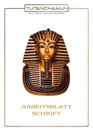 ARBEITSBLATT SCHRIFT - Tutanchamun
