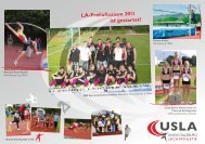 Aussendung Freiluftsaison 2011 - Union Salzburg Leichtathletik